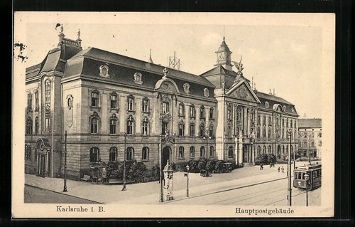 Ansichtskarte karlsruhe b - i.,
