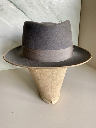Herrenhut grau filz trilby - filz,