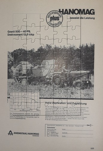 Werbeanzeige 1966 hanomag - werbeanzeige,