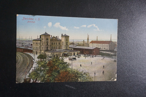 Zwickau bahnhof 1926 - ak,