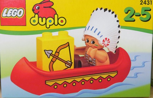 Lego duplo indianer mit kanu - lego/duplo,