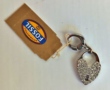 FOSSIL Herz Anhänger Charm Schloss Heartlock Liebesschloss Geschenk JF00034040