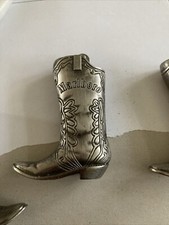 1  Marlboro Feuerzeughülle Metall Cowboystiefel 7x5 cm Gut Kult