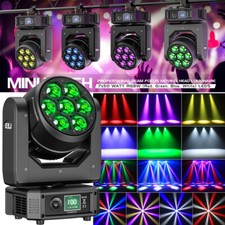 Moving Head RGBW Zoom Wash Beam 7X50W BEE-EYE Bühnenlicht DMX Party Show U`King