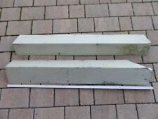 2 gebr. Kantbleche 100/85cm lang 13x10cm verzinkt einseitig m. Farbe Winkelblech