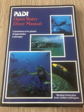BUCH PADI OPEN WATER DIVER MANUAL TAUCHEN FRANZÖSISCHE VERSION SELTEN