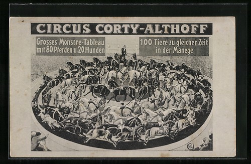 Künstler circus - künstler-ak,