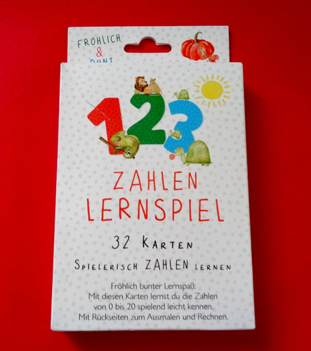 Zahlen lernspiel set - set, mit
