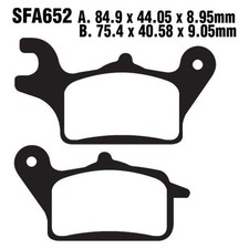 Bremsbeläge Vorderrad für Yamaha MW 125 A Tricity ABS Baujahr 2015-2016