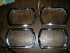 4x Original Scheinwerferringe Lampenringe Chrom Wartburg 353