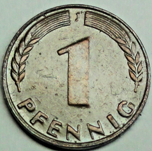 Deutschland pfennig 1949 - deutschland, j