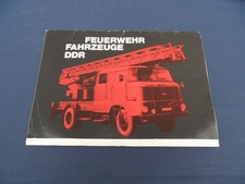 originales DDR Prospekt DDR Feuerwehr Fahrzeuge W50 Phänomen Garant IFA