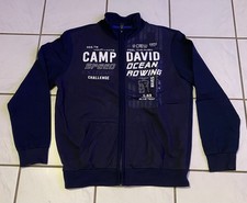 CAMP DAVID Herren Sweatjacke - Gr. XL - dklblau