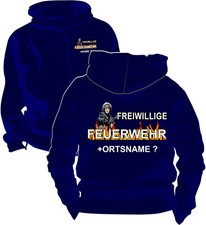 Freiwillige Feuerwehrjacke Kapuzenjacke FFW Jugend Feuerwehr Flame T-Shirt 40