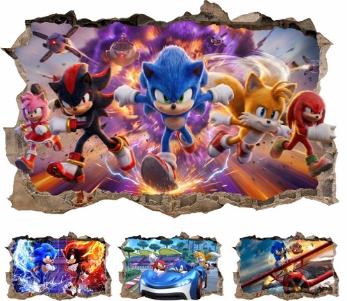 Sonic the hedgehog wandtattoo - sonic,