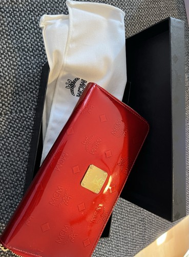 Mcm wallet rot lackleder - mcm,