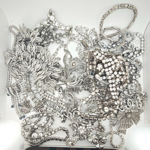 Vintage silber ton halskette - vintage,