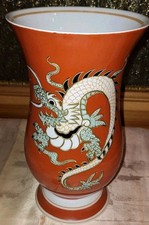 Grosse Vase Blumenvase Orange