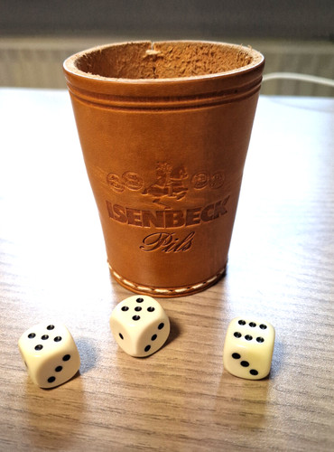 Isenbeck pils knobelbecher - isenbeck,