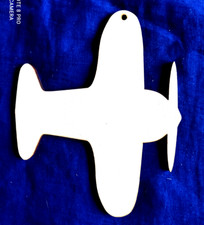 Minkaklecks  Anhänger Holz unbehandelt   1x Flugzeug  20cm  Basteln