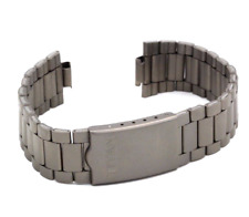 Titan Uhrenarmband mit Rundanschluss + Faltschliesse - 18 mm Uhrband Uhrbänder