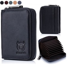 Herren Damen Geldbörse Echt