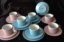 Depot Porzellan Rosa Hellblau Kaffeeservice Gedecke für 5 Personen & mehr 20tlg