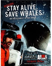 PTP85 WERBUNG 10x8" WHALE WARS TV SHOW AUF DEM TIERPLANETEN