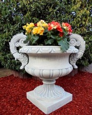 Pflanzkübel 76 cm Steinguss, Pflanzschale, Skulpturen, Deko, Amphore, Gartendeko