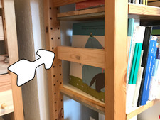 Regalstreben / Buchstützen (Paar) passend für IKEA IVAR 30 cm