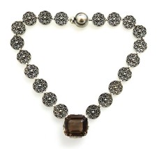 Art Déco 835 Silber Collier/