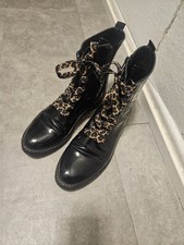 Stiefeletten Gr. 44 Schwarz