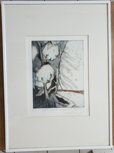 Aquarell modern bäume - aquarell, modern,