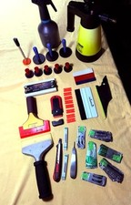 Werbetechniker Set, Rakel, Messer, KFZ Magnete, Skalpel, Schaber uvm. TopZustand