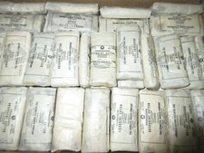 3x Verbandspäckchen US Army First Aid Kit Bandage Plain Gauze WK2 WWII Original