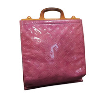 LOUIS VUITTON Purple Monogram Vernis Shopper violett Himbeer Damen Tragetasche
