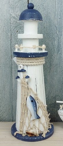 Deko holz leuchtturm - holz, fisch