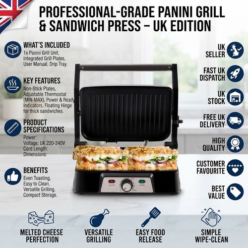 Vielseitiger 1500w panini - 1500w,