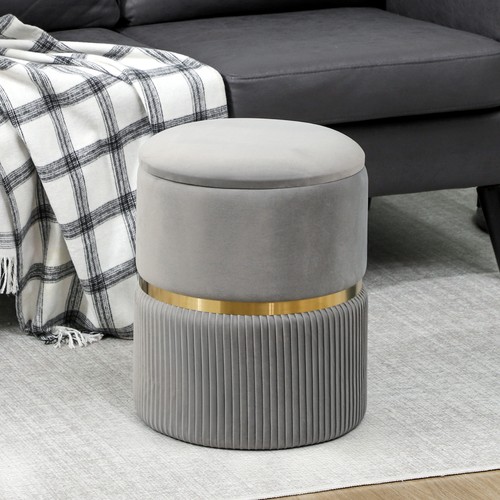 Homcom runder pouf - homcom,