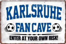 Blechschild fußball karlsruhe - fußball,