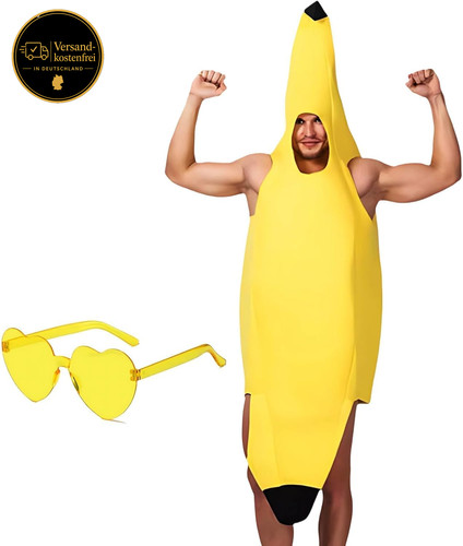 Bananenkostüm obstkostüm - bananenkostüm, 3d