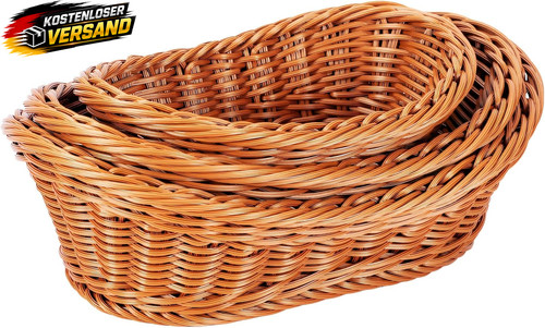 3er set brotkorb - brotkorb, geflochten