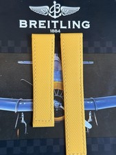 Neu Breitling Gelb Leinen