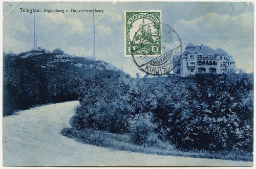 Kiautschou 1911 signalberg - ak,