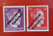Briefmarken Deutschland 1945 - Meissen 6 + 12 Pf. - Aufdruck - ungestempelt
