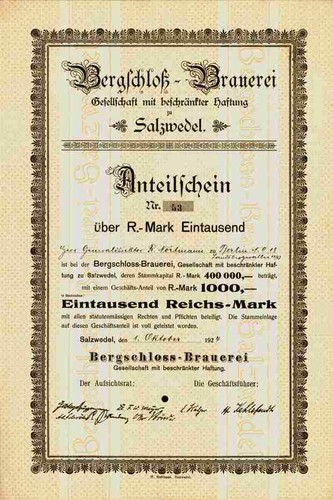 Bergschloss brauerei gmbh - bergschloss,