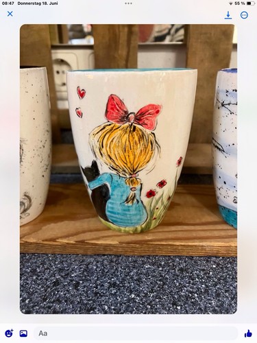 Becher aus keramik - becher,