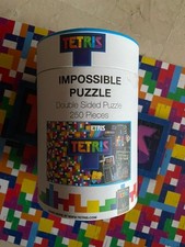 Puzzle - 250 Teile - Tetris - Beidseitig Doppel - bunt RAR Impossible Dose Rolle