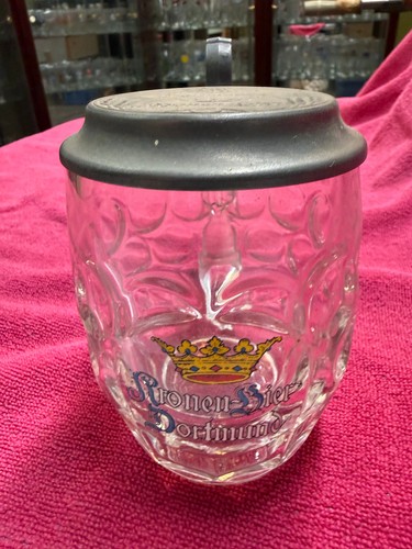 Glaskrug kronen bier - 0,4l,