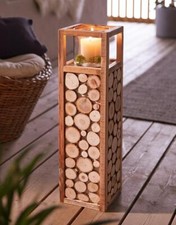 Holz windlicht säule - holz,